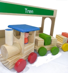 Tren con 2 Vagones y Maquinista