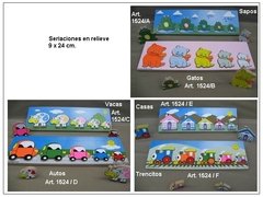 Encaje Seriado Grueso con Relieve Autos - comprar online