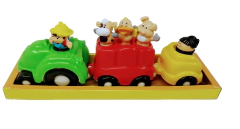 Tractor con 2 acoplados y personajes encastrables Art N° 618