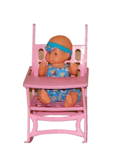 Silla Mecedora con Bebé en Caja de Lujo Art. N° 1278-7