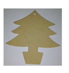 Arbol navidad en fibrofacil - pino - navideño - adorno