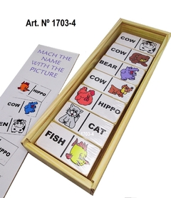 Ingles domino animales palabra