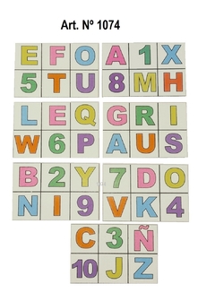 Lotería de Números y letras x 49 piezas - comprar online
