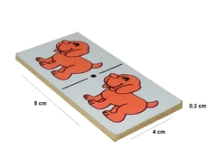 Dominó de Mesa Animales Art. N° 1222 Todo madera. en internet