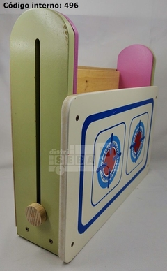 Cocinita portátil tipo anafe de madera - DISTRISEBA