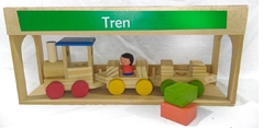 Imagen de Tren con 2 Vagones y Maquinista