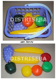 Canasto con Frutas y Verduras