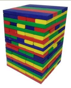 Tablitas de colores Bloques Arquitectos x 100 unidades.