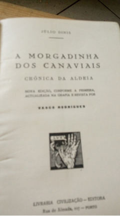 A Morgadinha Dos Canaviais Julio Diniz Capa Dura 1951! na internet