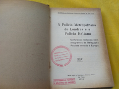 A Polícia Metropolitana De Londres E A Italiana Livro 1958