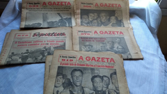 A Gazeta Esportiva Lote Com 5 Jornais Anos 1930, 1940