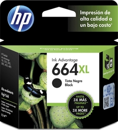 Cartucho HP 664 XL Negro