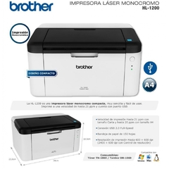 Impresora Laser Brother HL-1200 - comprar online