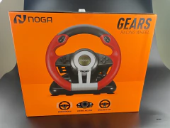Volante Con Pedalera Noga Gears 180° Vibracion Pc Ps4 Xbox - comprar online