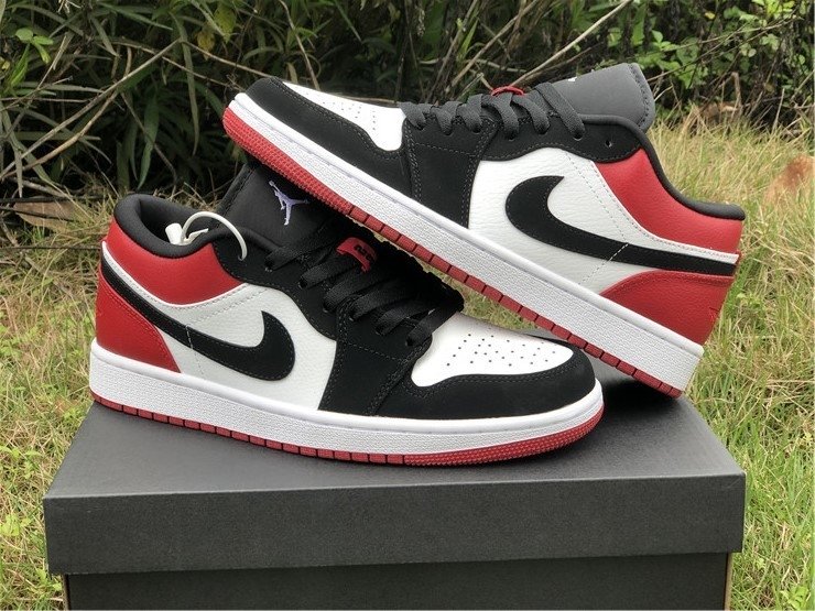 nike air jordan 1 black toe low