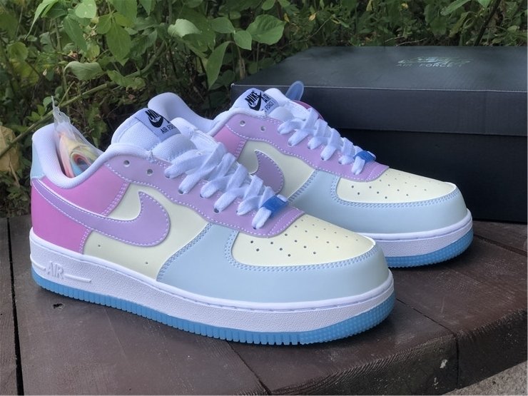 nike air force 1 azul pastel