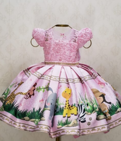 Pink Safari Custom Dress