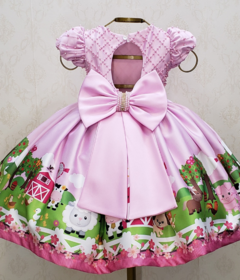 Pink Farm Party Dress on internet