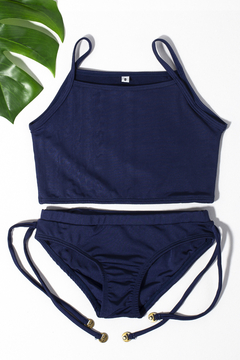 BIQUINI CROPPED - AZUL MARINHO