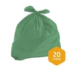 Saco de Lixo 20L 100Un Verde