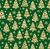 Tecido - Árvores de Natal Fundo Verde Escuro
