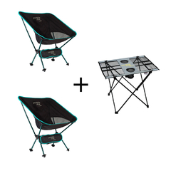 COMBO 2 CHAIR ONE ALUMINIO + TABLE TWO - comprar online