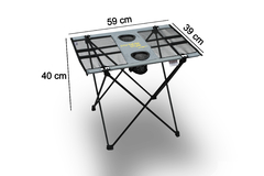 Imagen de COMBO 2 CHAIR TWO ALUMINIO + TABLE TWO