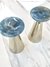 Candelabros Alpaca y piedra Onix