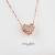 Dije de corazón y cadena oro rosa