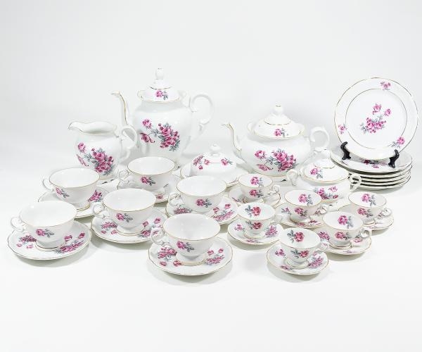 Aparelho De Cha E Cafe Porcelana Schmidt 1960