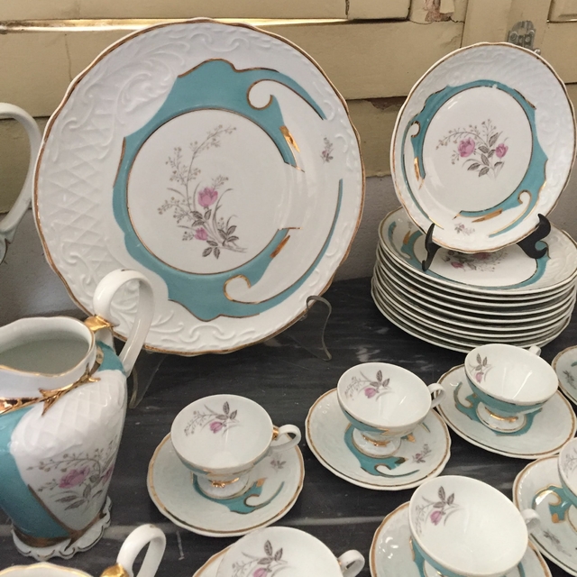 Bule de Chá em Porcelana Schmidt  Móvel de Antiquário Schmidt