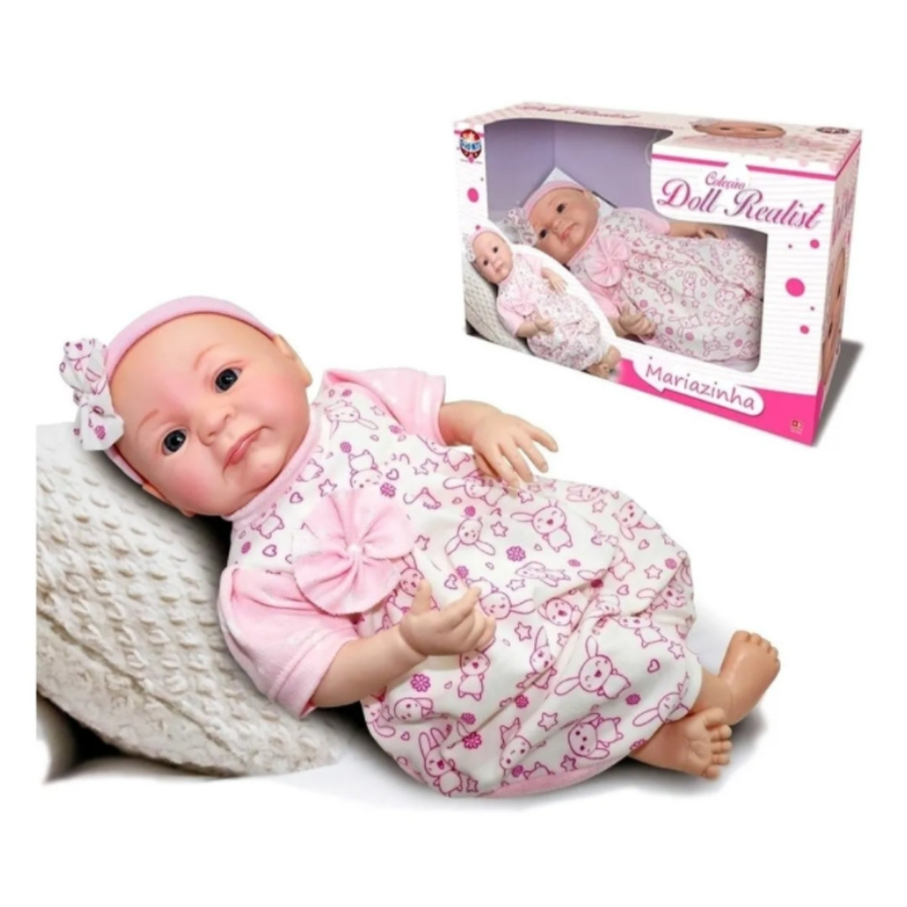 Boneca Bebezinho Real Estilo Newborn Reborn Roma - Loja Zuza