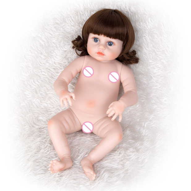 Boneca Reborn Silicone Bebê Realista Princesa Com Acessórios