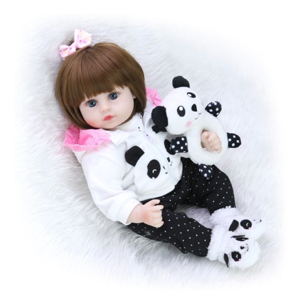 Boneca Reborn Panda Corpo De Silicone - Reborn Bebe
