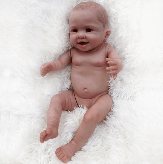 Bebê Reborn, Realista Loira Sorrindo + Corpinho Silicone