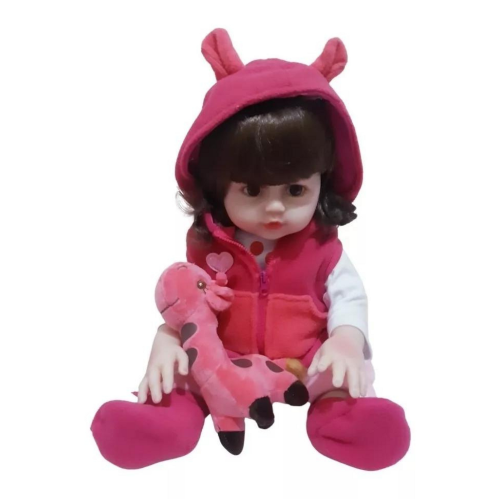 Boneca Bebe Reborn Silicone Girafinha