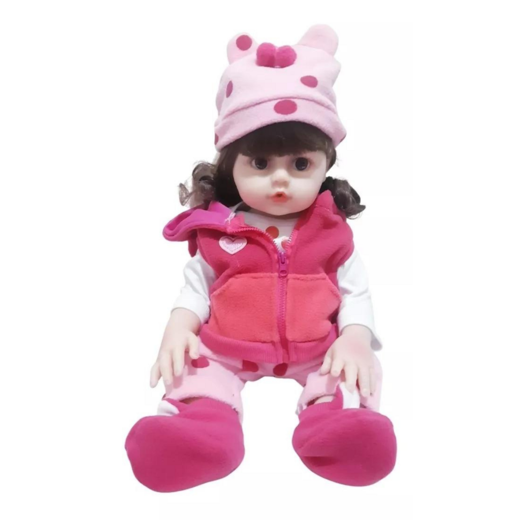 Boneca Bebê Realista Manu Girafinha Silicone Pode dar Banho Com 11