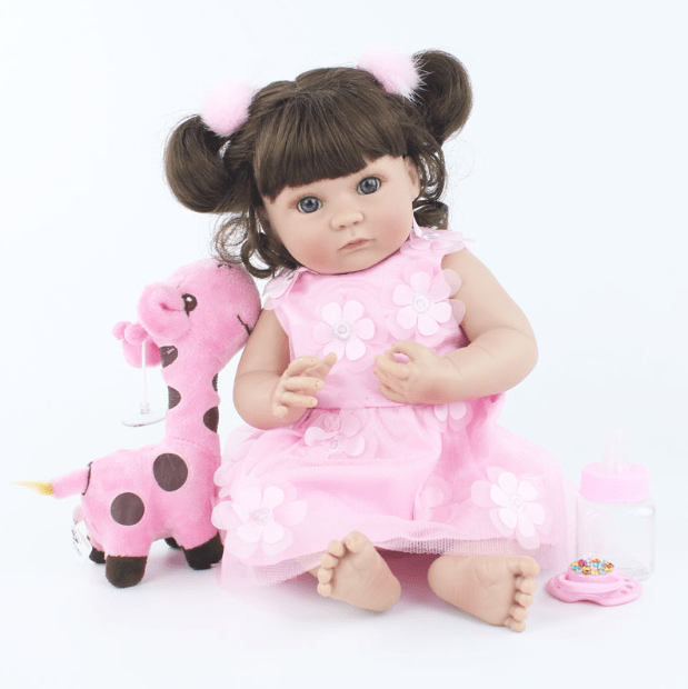 Boneca Bebê Reborn Silicone Menina Bailarina 22 Acessórios