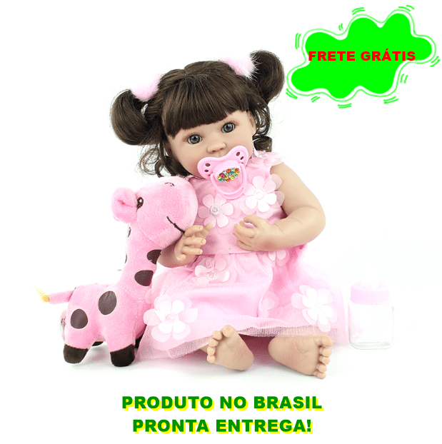 Bebê Reborn Menina Real Silicone, Toma Banho Princesa