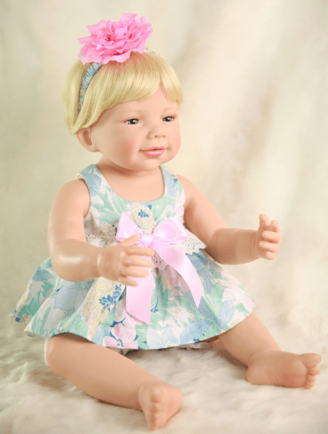 Boneca Bebê Reborn 55cm Corpo Silicone baby princesa em Promoção