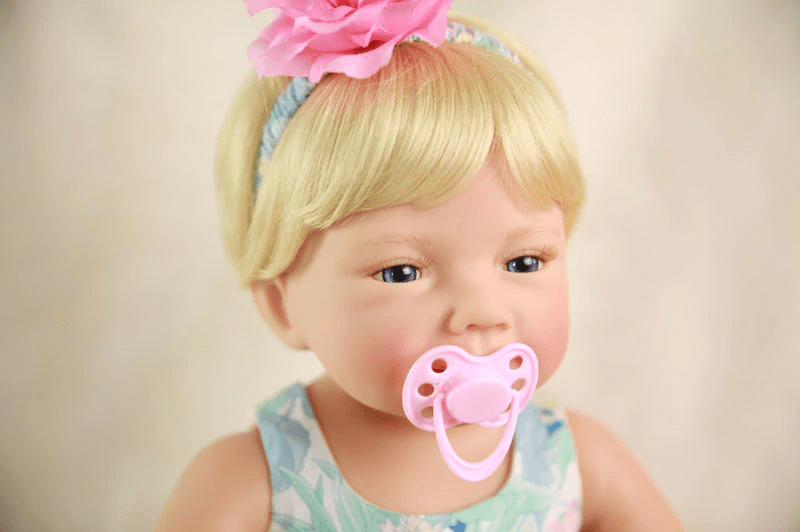 Boneca bebe reborn princesa original realista silicone 55 cm nova baby