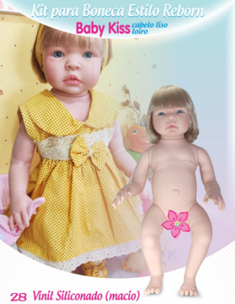 Bebê Reborn Boneca Loira Princesa 55cm Presente Para Criança