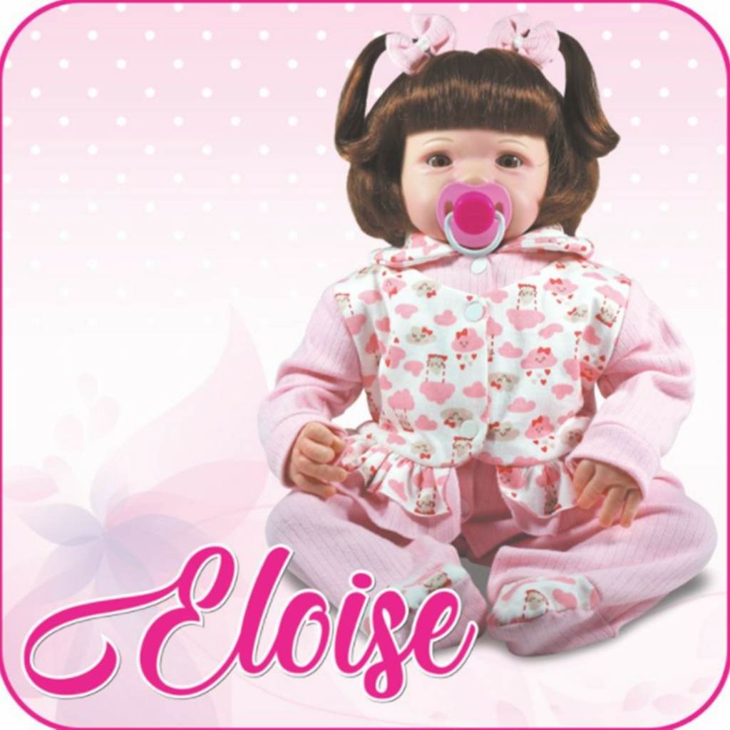 Boneca Bebê Reborn Eloise Coleção Doll Realist - Sid-nyl - Happily  Brinquedos