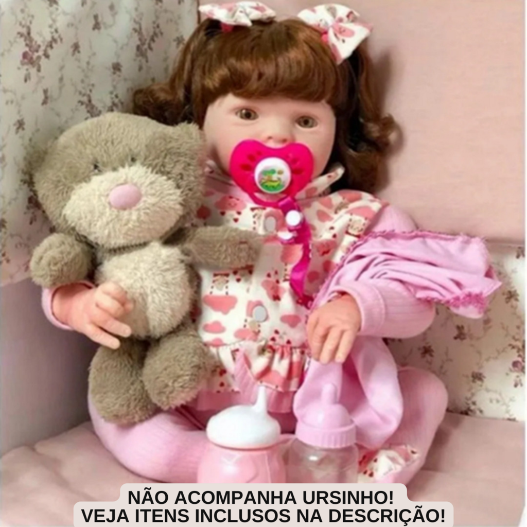 Boneca Bebê Reborn Eloise Coleção Doll Realist - Sid-nyl - Happily  Brinquedos