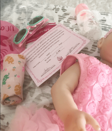 Boneca Realista Bebê Reborn Menina Corpo Silicone 48 cm + Ursinho