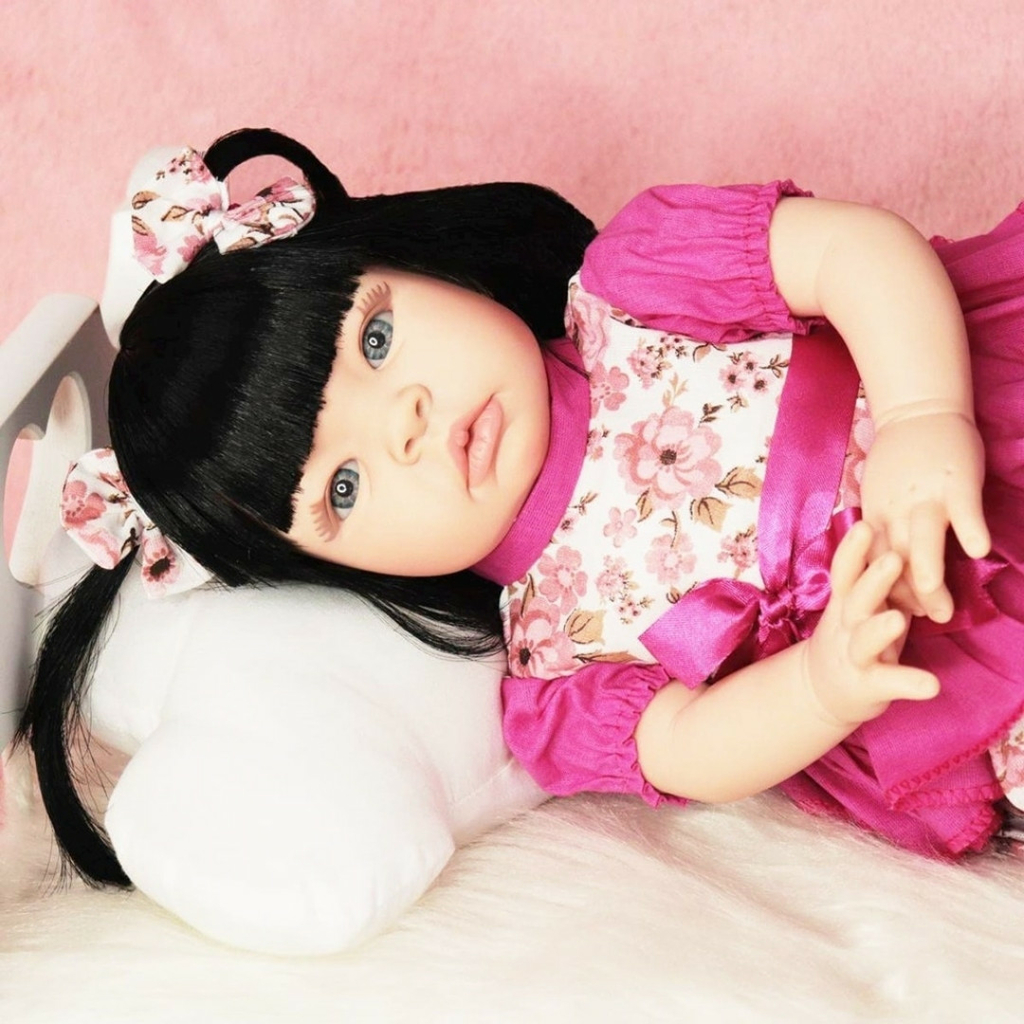 Latest new 58cm Silicone Reborn Baby Dolls Boneca Reborn Realista