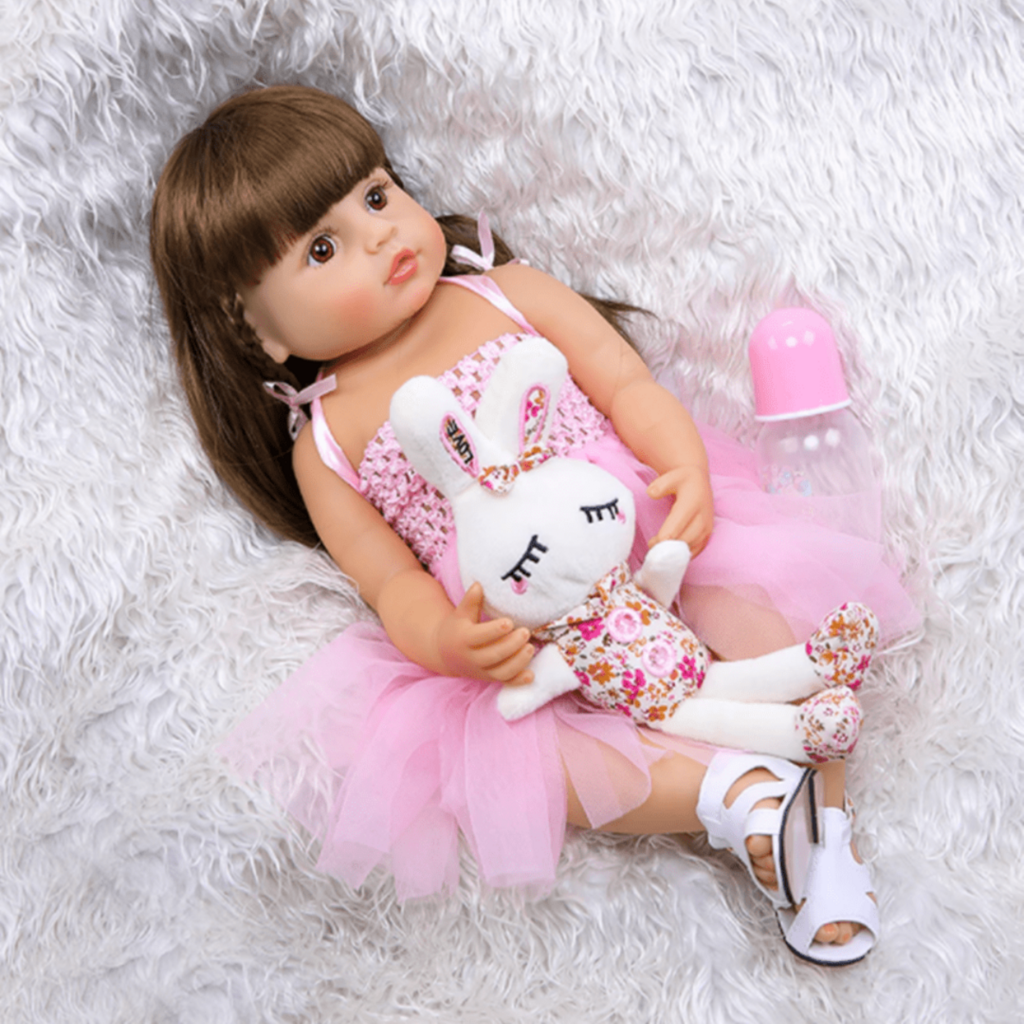 Roupinha Roupa para Boneca Bebê com Touca Brinquedo Criança