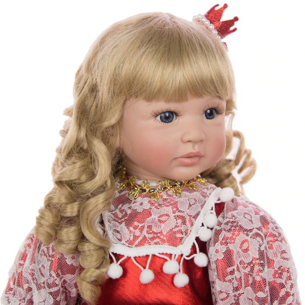 Boneca reborn Jennifer cabelos encaracolados 60cm Keiumi - LUMEN