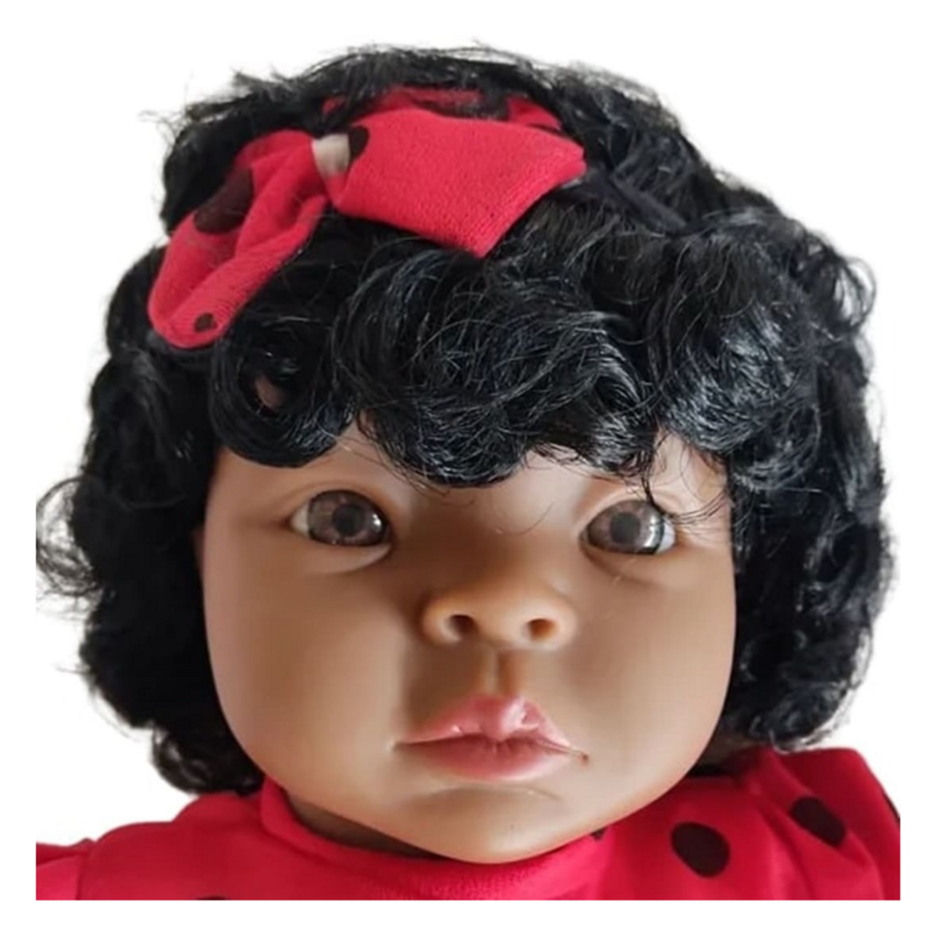 Boneca Realista Negra Bebe Reborn
