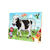 Rompecabezas de Madera encastrable 4 piezas - Vaca Lola - Granja de Zenón - Original - Conceptoys